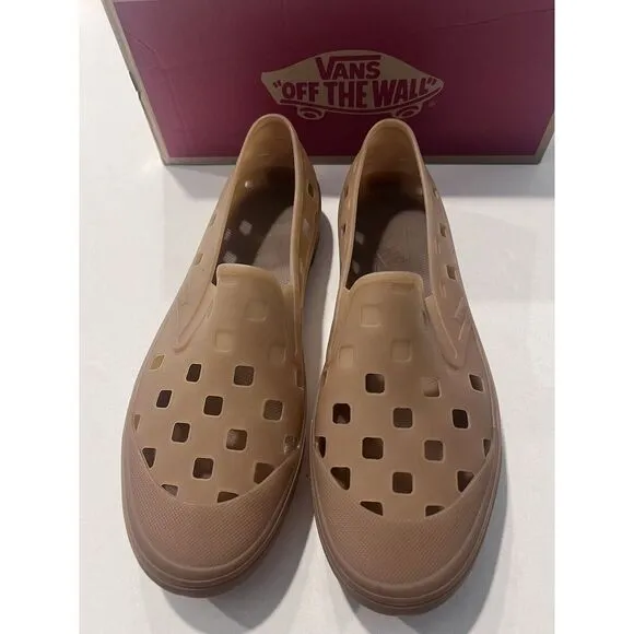 New Vans Slip-On TRK Root Beer Brown Sneakers Water Shoes Size 12