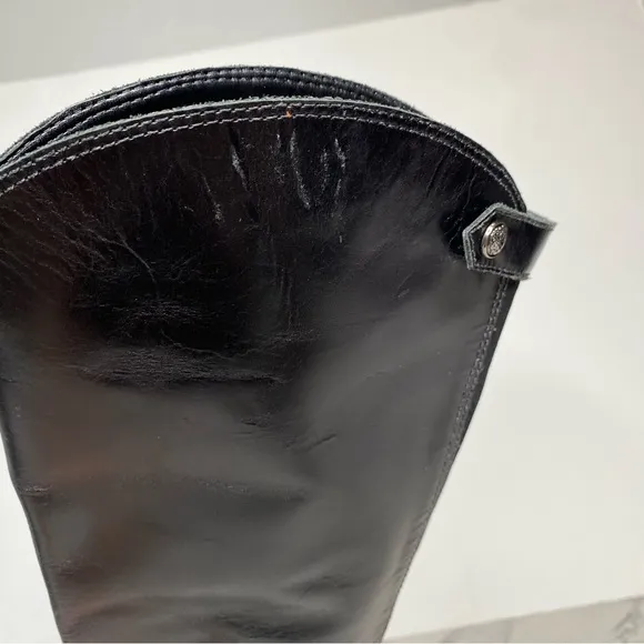 New! Vince Camuto Sirdola Black Leather Tall Boot 8 1/2 M