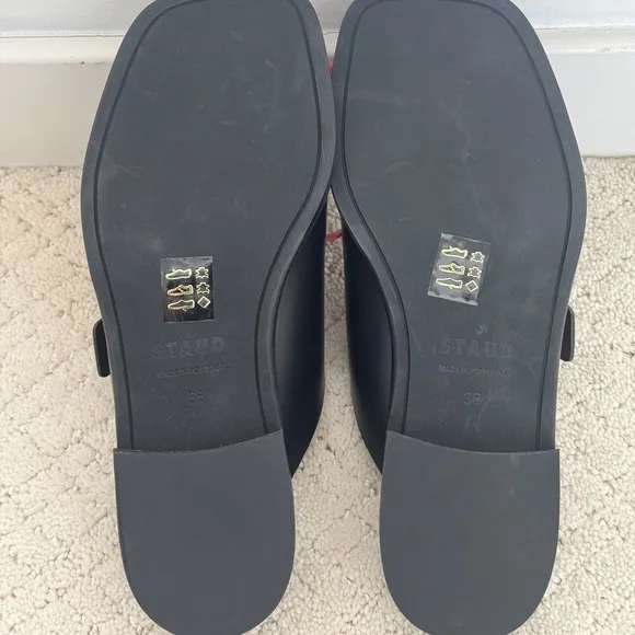 New Without Box Staud Black Remi Chunky Sandals in size 38/US 8!