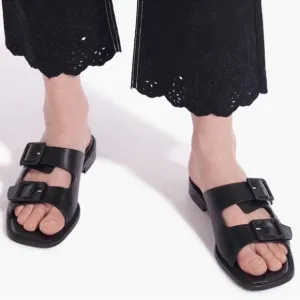 New Without Box Staud Black Remi Chunky Sandals in size 38/US 8!