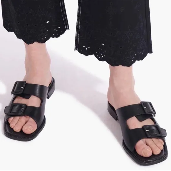 New Without Box Staud Black Remi Chunky Sandals in size 38/US 8!