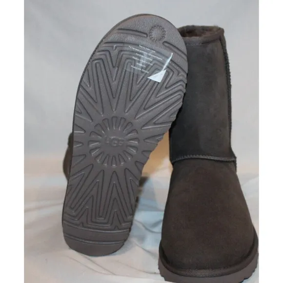 NEW Women's Shoes UGG CLASSIC SHORT II‎ Mid-Calf Sheepskin Boots TCLD Gray