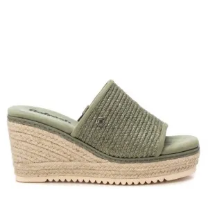 NEW XTI women's wedge sandals in dark green