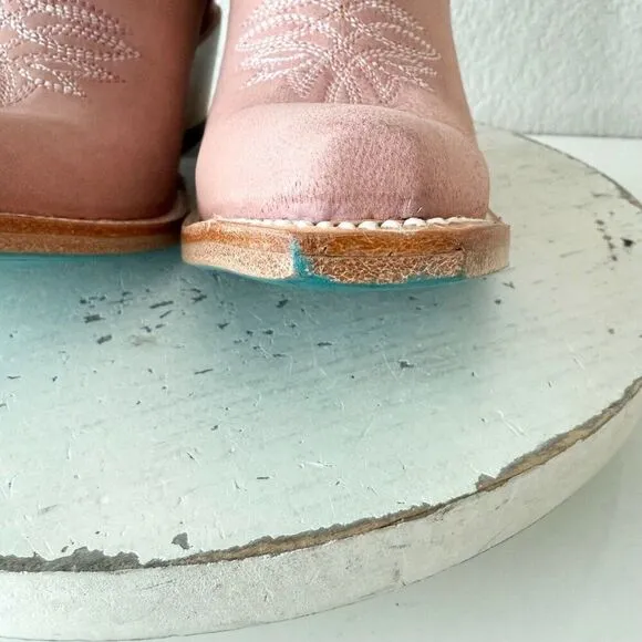 New Lane SMOKESHOW Pink Cowboy Boots Womens 6.5 Leather Western Cowgirl Bootie