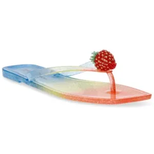 NIB BETSEY JOHNSON Women's Berry Novelty Jelly Flip Flop Sandals