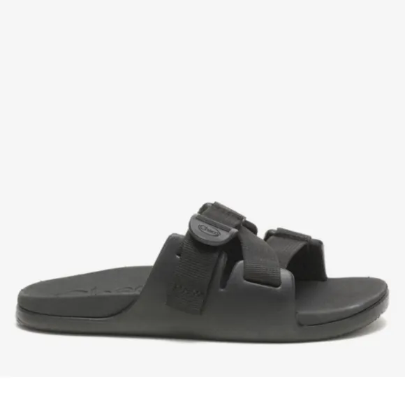 NIB Chaco Chillos Slide Sandals Black Adjustable Strap Sandal Kids Size 4