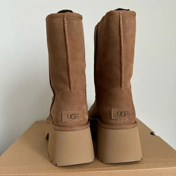 NIB NWT UGG Classic New Heights Short Women’s Sterling Boots Size 9 Chestnut