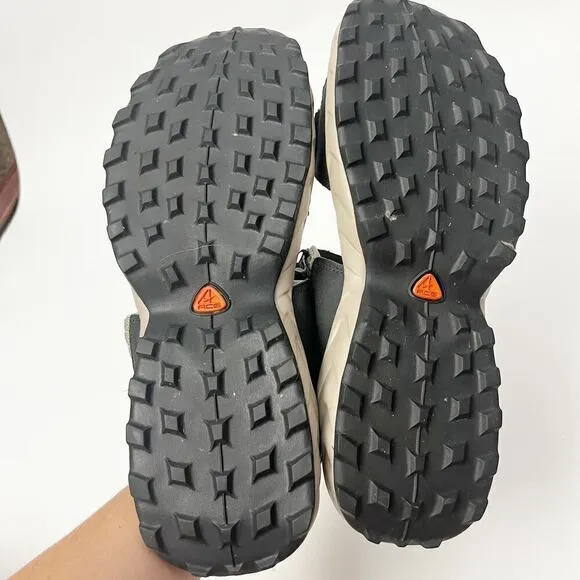 Nike ACG Air Deschütz Hiking Sandals Grey Black Mens Comfort Suede Upper SIZE 13