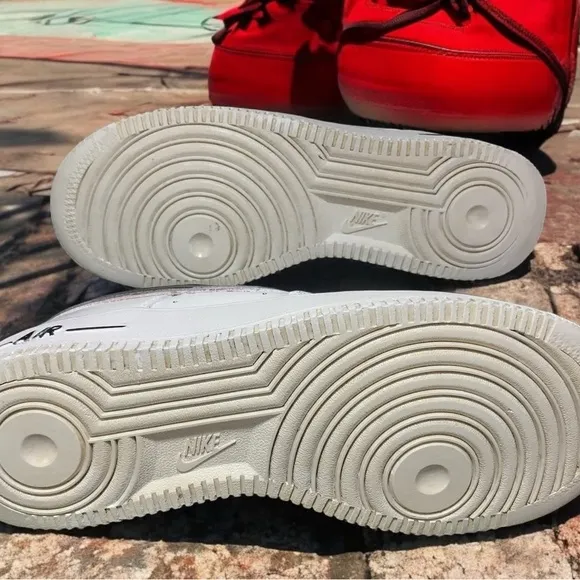 Nike Air Force 1s 07 Lv8 (Customized) - Size 5Y
