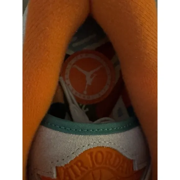 Nike Air Jordan 2 Retro Low Green Orange Women Size 10 DV6206-183 New
