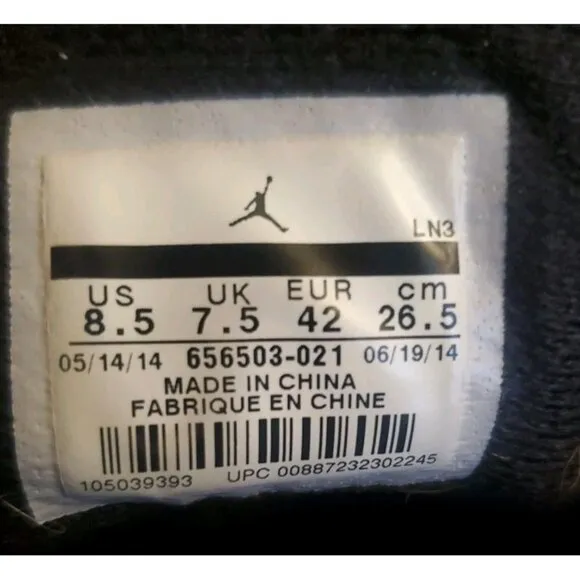 Nike Air Jordan Future 43 Mid Basketball Shoes Men’s Size 8.5 Black