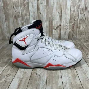 Nike Air Jordan VII 7 Retro White Infrared Crimson Red Black CU9307-160 Men's 11