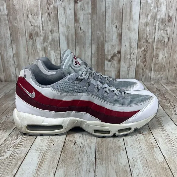 Nike Air Max 95 749766-103 White Grey Red JAPAN Running Shoes Men's 11.5‎