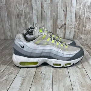 Nike Air Max 95 Retro‎ Logos Pack Men's Size 8.5 White Neon Sneakers DH8256-100