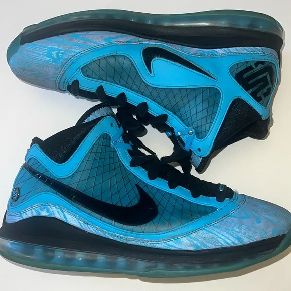 Nike Air Max LeBron VII Retro QS 2020 Men Size 11.5 Chlorine Blue Black