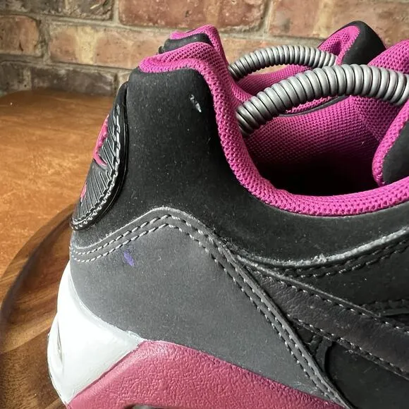 Nike Air Max Women's 8 Purple Black Lace Up Shoes Sneakers Bubble