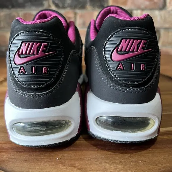 Nike Air Max Women's 8 Purple Black Lace Up Shoes Sneakers Bubble
