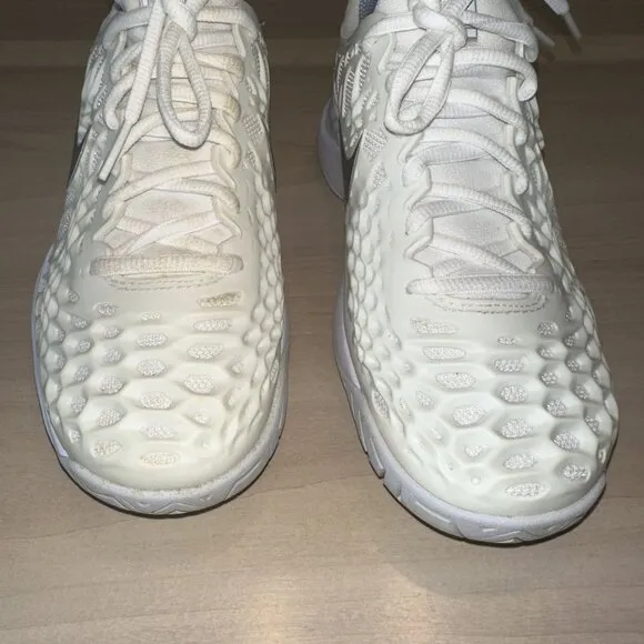 Nike Air Zoom Cage 3 Pure Platinum White Lace-Up Sneakers Shoes Women's 6.5