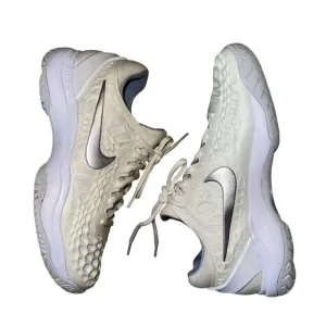 Nike Air Zoom Cage 3 Pure Platinum White Lace-Up Sneakers Shoes Women's 6.5