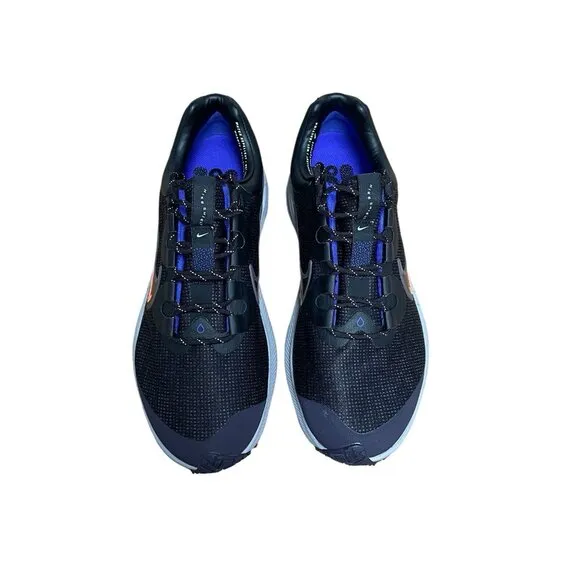 NIKE AIR ZOOM WINFLO 8 SHIELD RUNNING SHOES WOMENS SIZE 11 BLACK VIOLET ORANGE