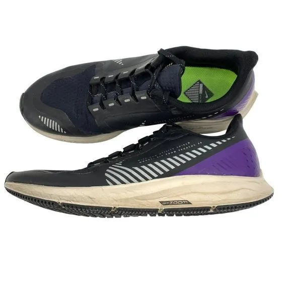 Nike Air Zoom Sz 9 Pegasus 36 Black Mens Marathon Running Shoes AQ8005-002 2157