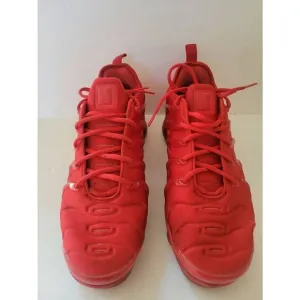 Nike Air Vapormax Plus Men's Red Lace-Up Running Shoes Size 10.5