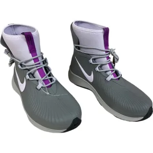 Nike Binzie Boot Waterproof Boots Youth Size 7Y Women’s 8.5Gray Purple
