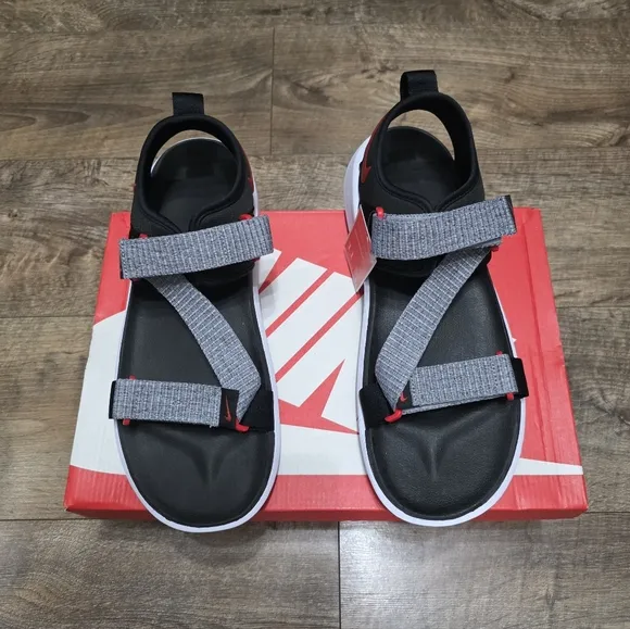 Nike Black and Gray Comfort  Sandals Men Size 11