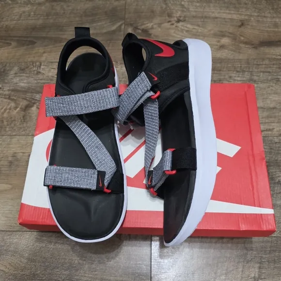 Nike Black and Gray Comfort  Sandals Men Size 11