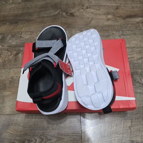 Nike Black and Gray Comfort  Sandals Men Size 11