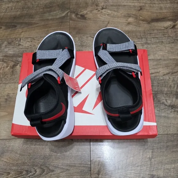 Nike Black and Gray Comfort  Sandals Men Size 11