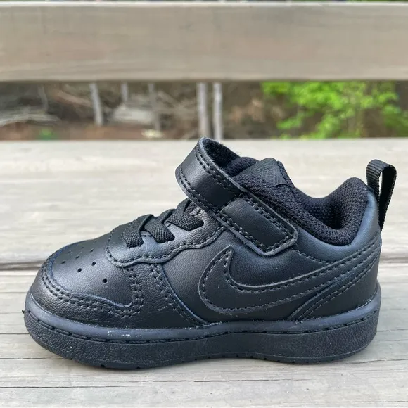 Nike Court Borough Low 2 in black Toddler Shoes size 5C