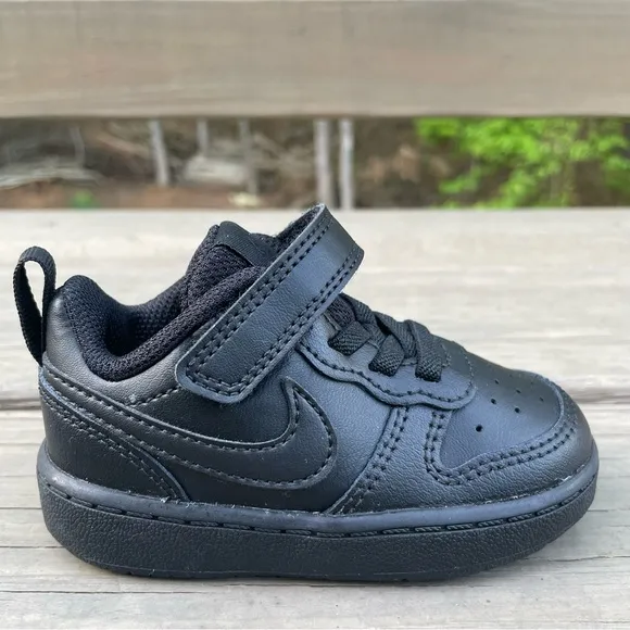 Nike Court Borough Low 2 in black Toddler Shoes size 5C