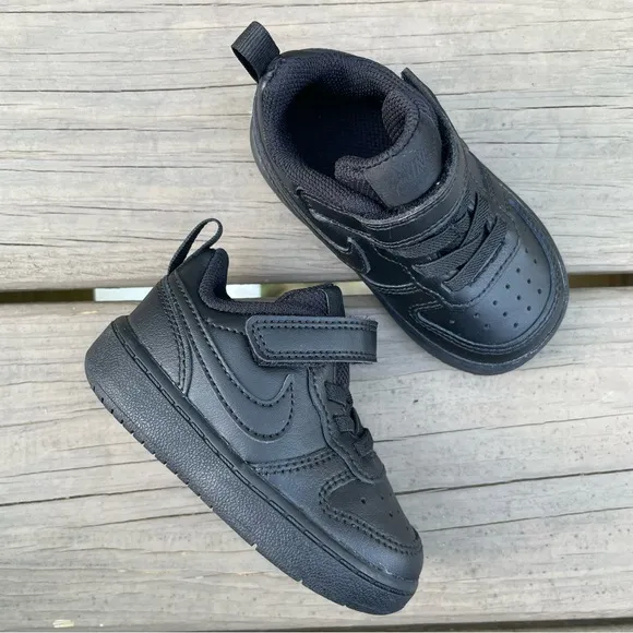 Nike Court Borough Low 2 in black Toddler Shoes size 5C
