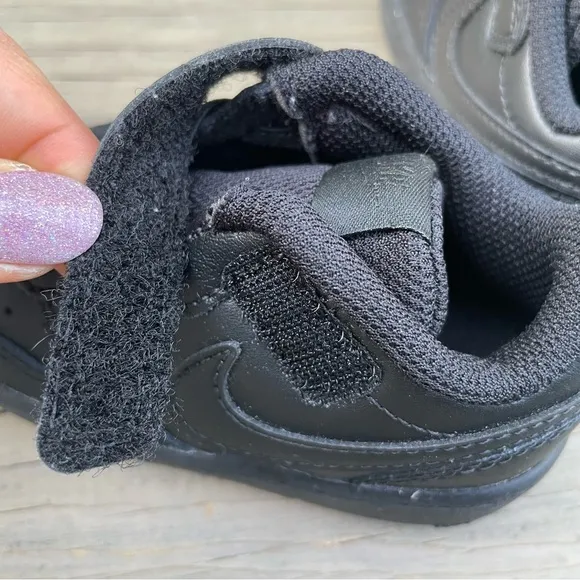Nike Court Borough Low 2 in black Toddler Shoes size 5C