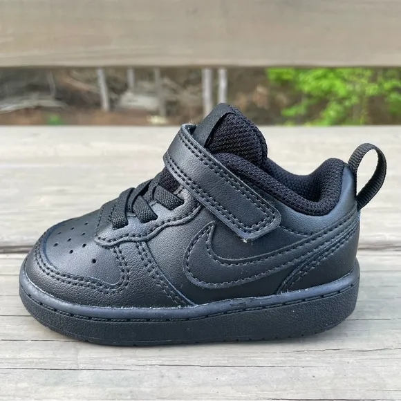 Nike Court Borough Low 2 in black Toddler Shoes size 5C