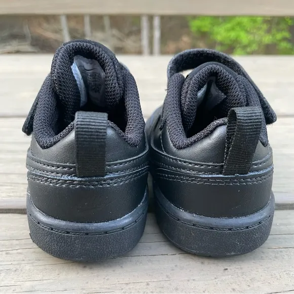 Nike Court Borough Low 2 in black Toddler Shoes size 5C