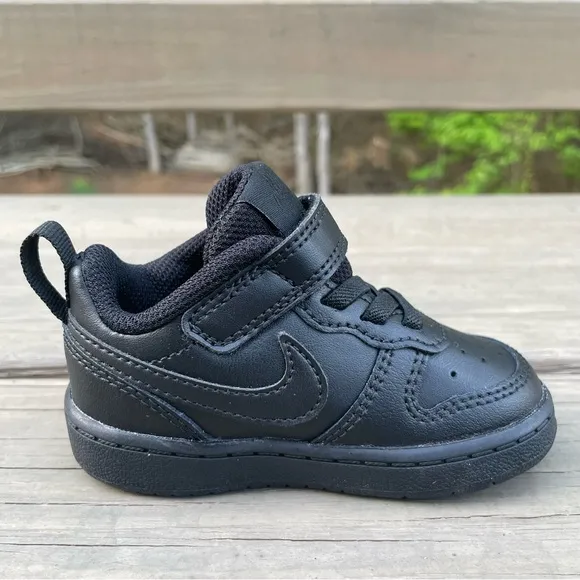 Nike Court Borough Low 2 in black Toddler Shoes size 5C