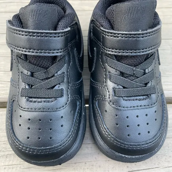 Nike Court Borough Low 2 in black Toddler Shoes size 5C