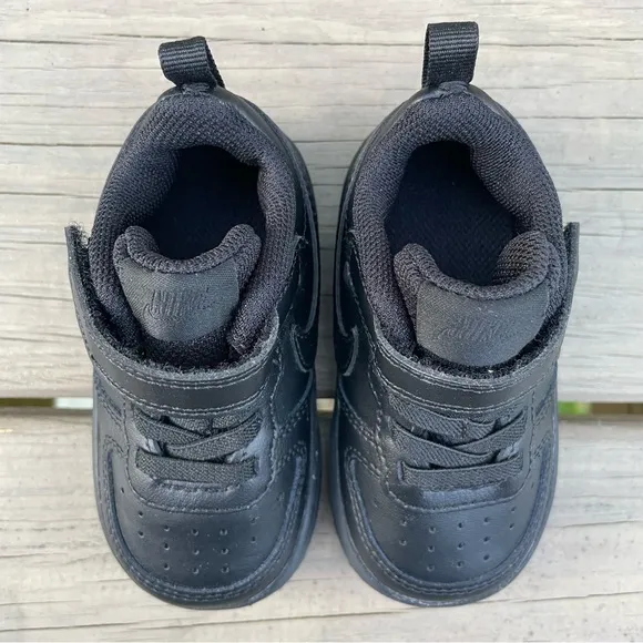 Nike Court Borough Low 2 in black Toddler Shoes size 5C