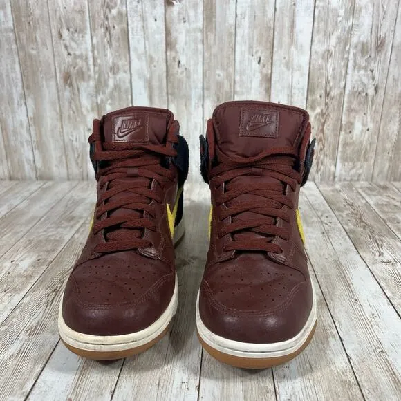 Nike Dunk High &quot; Aztec &quot; Oxen‎ Brown Lion Black 317982-203 Size US 9