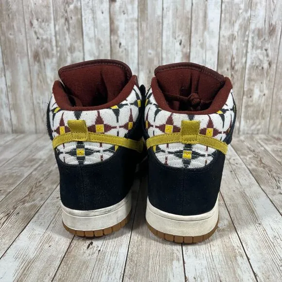 Nike Dunk High &quot; Aztec &quot; Oxen‎ Brown Lion Black 317982-203 Size US 9