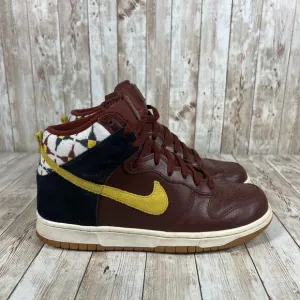 Nike Dunk High &quot; Aztec &quot; Oxen‎ Brown Lion Black 317982-203 Size US 9