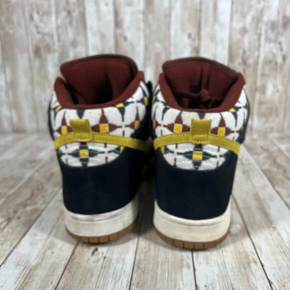 Nike Dunk High &quot; Aztec &quot; Oxen‎ Brown Lion Black 317982-203 Size US 9