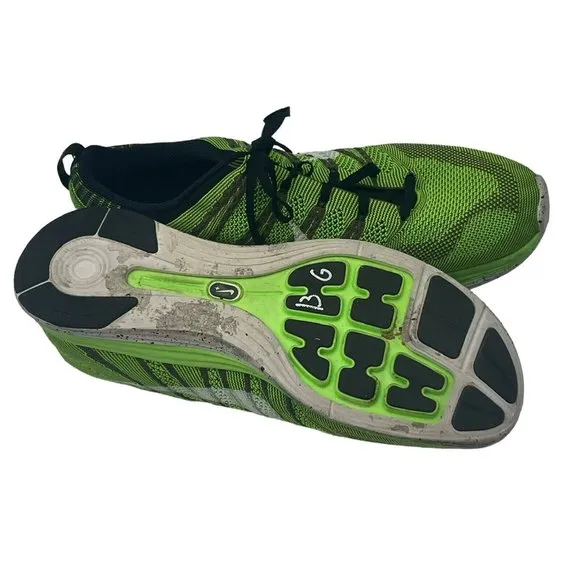 Nike Flyknit One Shoes Mens 13 Electric Green Sneakers 554887 311