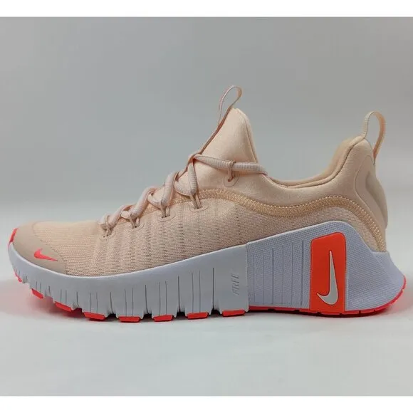 Nike Free Metcon 6 Womens Pink White Athletic Shoes Sneakers Trainers FJ7126-801
