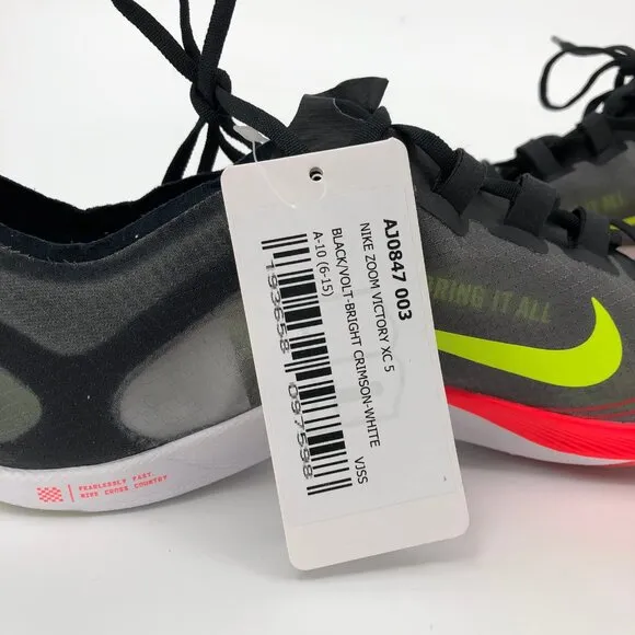 Nike Gray/Green Breathable Lightweight Athletic Shoes | Includes Original Spikes