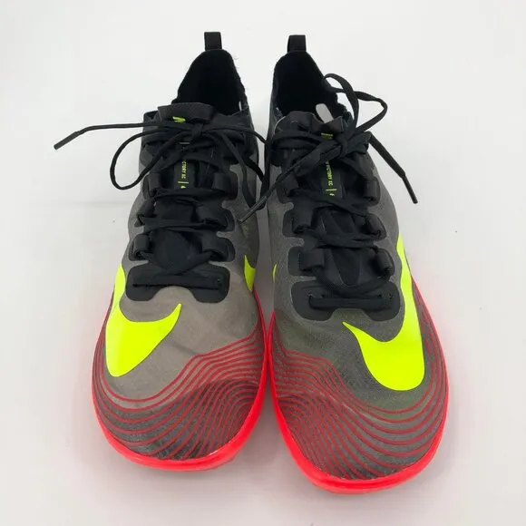 Nike Gray/Green Breathable Lightweight Athletic Shoes | Includes Original Spikes