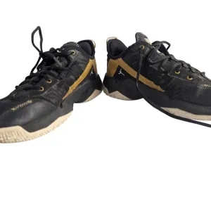 Nike Jordan One Take 2 Black Metallic Gold CW2457 007 Men's Size 8 US Basketball