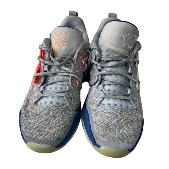 Nike KD 15 Basketball Shoes Gray/Orange Mens US 10